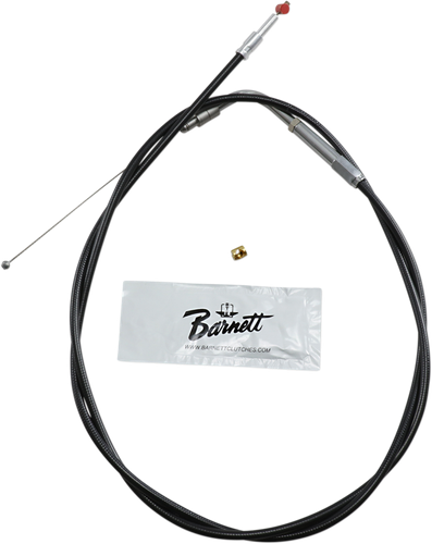 BARNETT Black Vinyl Throttle Cable - +6" Size - 45" Length 101303001606