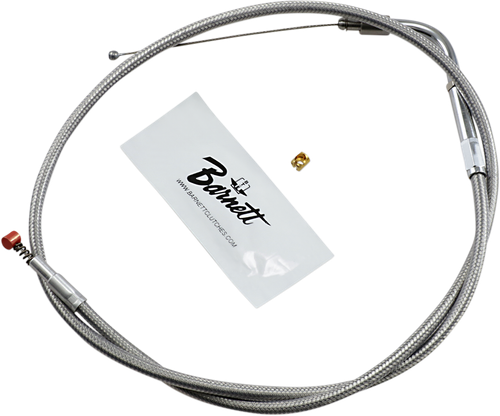 BARNETT Stainless Steel Idle Cable - Dyna/FXR/Softail 1023040015