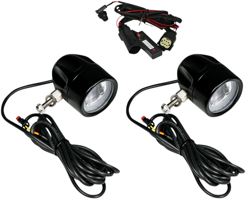 CUSTOM DYNAMICS Fog Light - Black - Clear Lens PB-FOG-SS6-B