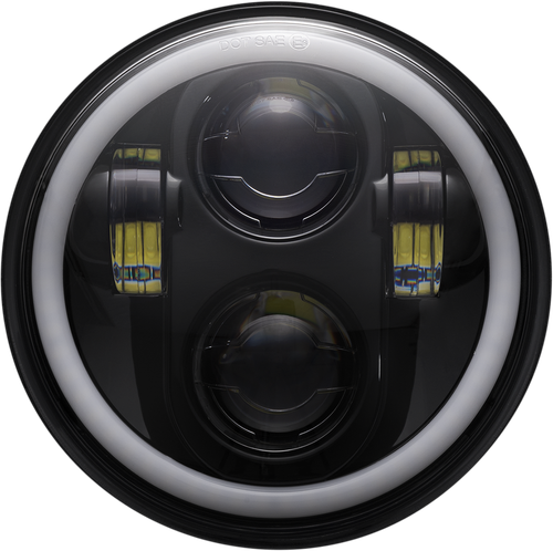 CUSTOM DYNAMICS Headlight - Black CD-575-H-B