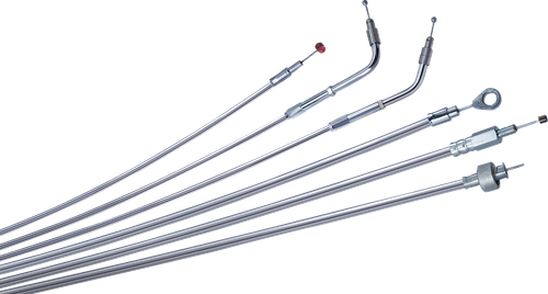 BARNETT High-Efficiency Stainless Steel Clutch Cable for Harley-Davidson - +6" - '18-'23 Softail 10230100626