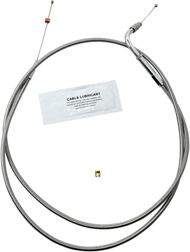 BARNETT Stainless Steel Throttle Cable - +10" - '02-'07 FLH 102303001610