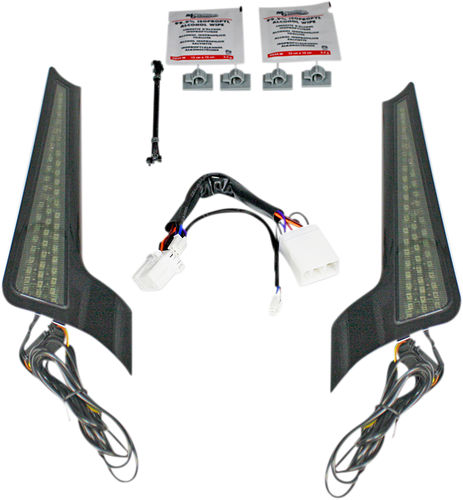 CUSTOM DYNAMICS Fascia LED Light Panels - Black/Smoke CD-FASCIA-HD-SB