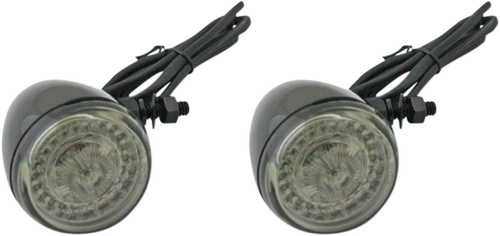 CUSTOM DYNAMICS ProBEAM® Turn Signals - Gloss Black/Smoke Lens - Universal PB-UNV-FTS-AW-B