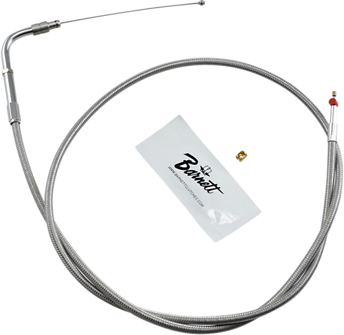 BARNETT Stainless Steel Throttle Cable - +3" - '02-'07 FLH 102303001603
