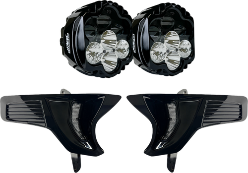 CUSTOM DYNAMICS Shark Demon® 2 Headlight Light - w/ Speed Plates SD2-23-RG-WW