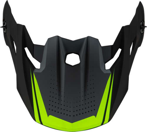 Mx 96 502 Visor W/Screws Matte Grey/Hi Vis