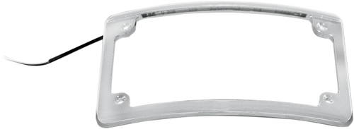 CUSTOM DYNAMICS LED License Plate Frame - Chrome LPF-RAD-C-LP