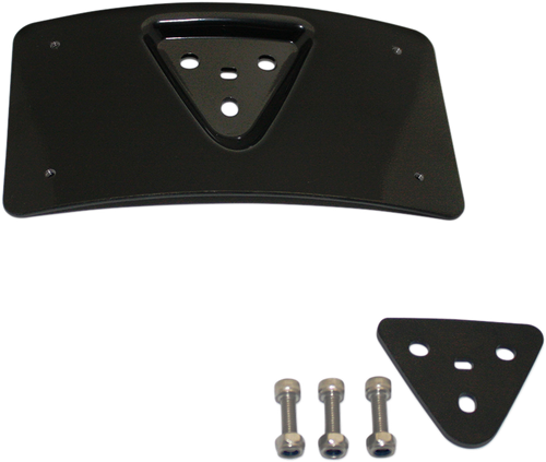CUSTOM DYNAMICS Radius License Plate Mount - Black CD-PFM-B