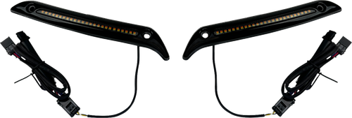 CUSTOM DYNAMICS LED Windshield Trim - Gloss Black CD-LRST-WT-B