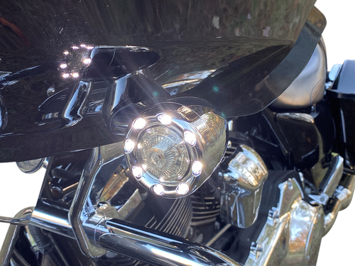 CUSTOM DYNAMICS Bullet Turn Signal JAE - Chrome - Smoke Lens PB-BR-AW-JAE-CS
