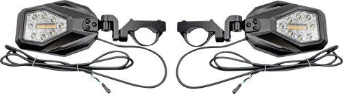 CUSTOM DYNAMICS Mirrors - SXS - Side View - Hexagon - Black SXS-MIRROR