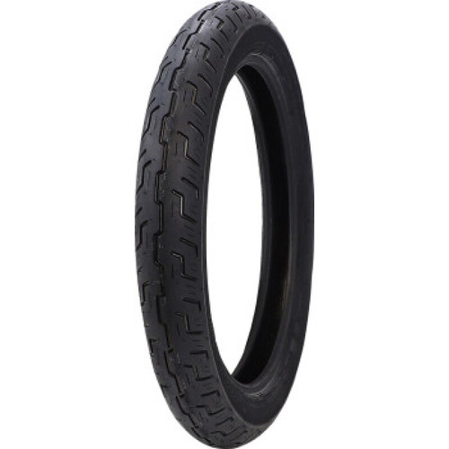 Dunlop D401 front tire, angled view
