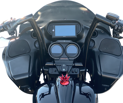 FAT BAGGERS INC. 1-1/2" EZ Install Flat Top Handlebar - 16" - Black 607016-B