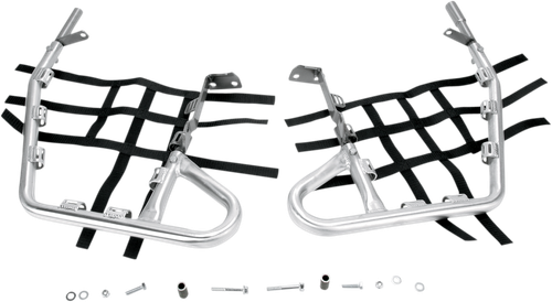 DG PERFORMANCE Nerf Bars - 1-1/4" - Natural/Black - Honda - TRX '04-'07 60-2450