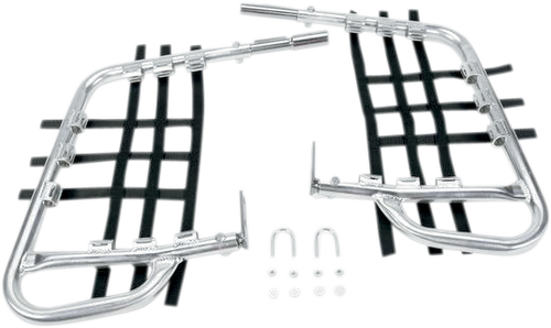 DG PERFORMANCE Nerf Bars - 1-1/4" - Natural/Black - Honda - TRX '99-'14 60-2205