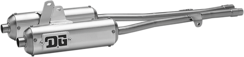 DG PERFORMANCE Type II Oval ATV Silencer - YFZ350 Banshee 20-4311