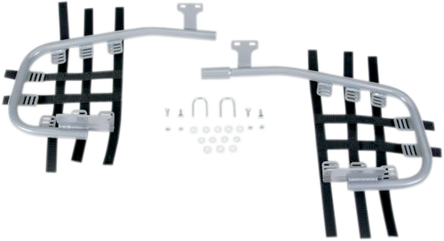 DG PERFORMANCE Nerf Bars - 1" - Silver/Black - Suzuki - QuadSport '04-'11 54-6260