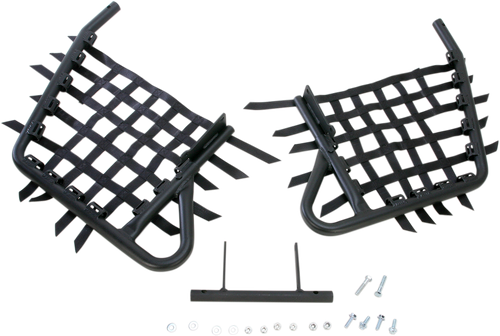 DG PERFORMANCE Nerf Bars - 1-1/4" - Black/Black - Yamaha - YFZ '09-'16 60-4509X