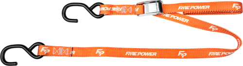 1" Tie Down Orange 2/Pk