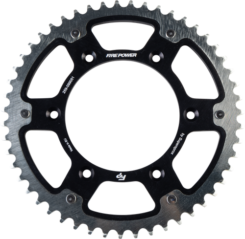 Rear Sprocket Hybrid 51t Blk/Sil