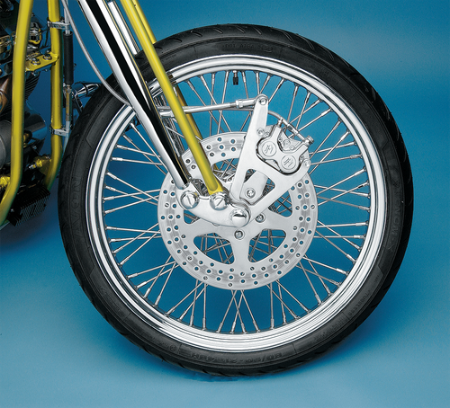 PERFORMANCE MACHINE (PM) Single Disc Caliper - Front - Polished - Springer 88-99 1217-0017-P