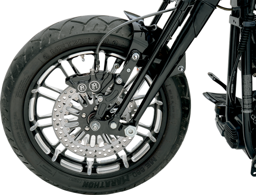 PERFORMANCE MACHINE (PM) 4-Piston Caliper - Front Right - Contrast Cut™ - 11.5" 0053-2916-BM