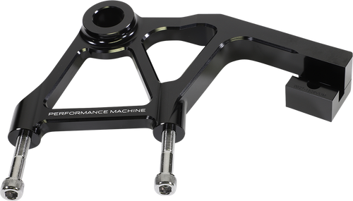 PERFORMANCE MACHINE (PM) Rear Radial Mount Caliper Bracket - Anodized Black 0023-1828AGNM-A-B