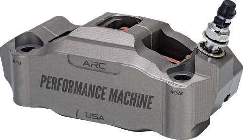 PERFORMANCE MACHINE (PM) Radial Mount Caliper - Front Right - Gunmetal Gray 0052-2426-GYC