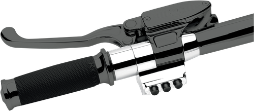 PERFORMANCE MACHINE (PM) Contour Handlebar Control Spacer - Left - Cable Clutch - 1" Handlebars - Chrome 0011-0500MP-CH