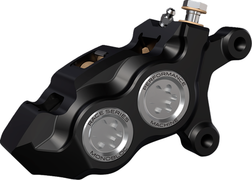 PERFORMANCE MACHINE (PM) Caliper - 137 X 4B - Right - Black Anodized with Black Bore Caps 0053-2958-MB