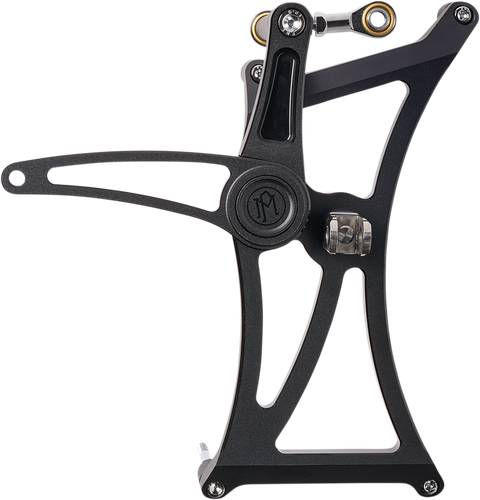 PERFORMANCE MACHINE (PM) Mid Control - Black - Softail 0035-1172M-SMB