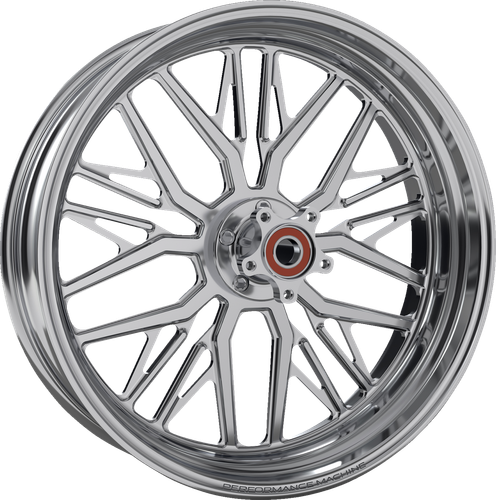 PERFORMANCE MACHINE (PM) Wheel - Phatour - Front - Dual Disc/without ABS - Black/Contrast Cut Platinum - 18x5.5 1202-7814R-NVSAP-BMP