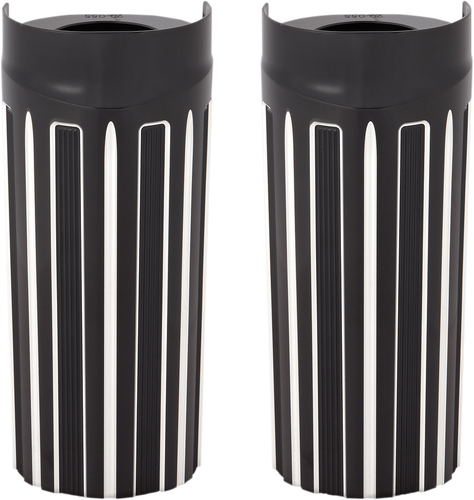 ARLEN NESS Fork Boot Covers - +2" - Black Anodized - 10-Gauge - FLHT 20-057