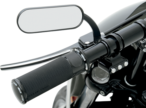 ARLEN NESS Mirror - Micro - Mini - Side View - Oval - Black - Left 13-412