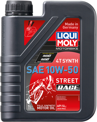 LIQUI MOLY Street Race Synthetic 4T Oil - 10W-50 - 1L 20066