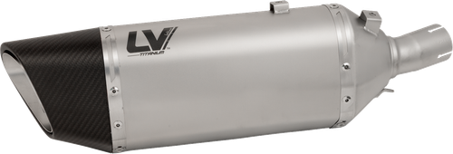 LEOVINCE LV-14 R Slip-On Muffler - Titanium - Kawasaki Ninja 400/500 15607TU