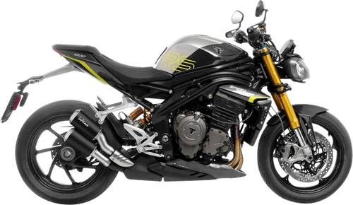 LEOVINCE LV-10 Black Edition Slip-On Muffler - Triumph Speed Triple 1200 RR/RS/RX 15271B