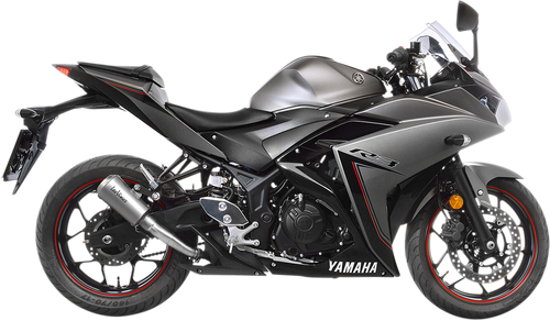 LEOVINCE LV-10 Slip-On Muffler - YZF-R3 - Stainless Steel 15212U