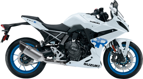LEOVINCE 2-into-1 LV-14 R Exhaust System - Stainless Steel - GSX-8R/S/T/TT 15640U