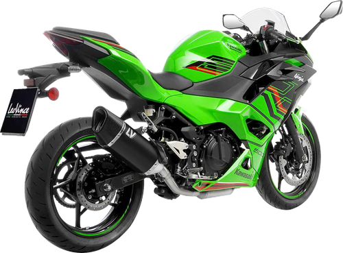 LEOVINCE LV-14 R Slip-On Muffler - Black Edition - Z/Ninja 400/500 15607BU