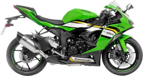 LEOVINCE LV-14 R Slip-On Muffler - Stainless Steel - Kawasaki ZX-6R 15625U