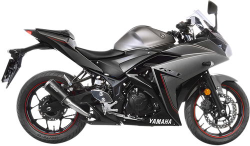 LEOVINCE LV-10 Black Edition Slip-On Muffler - Stainless Steel - YZF-R3 15212BU