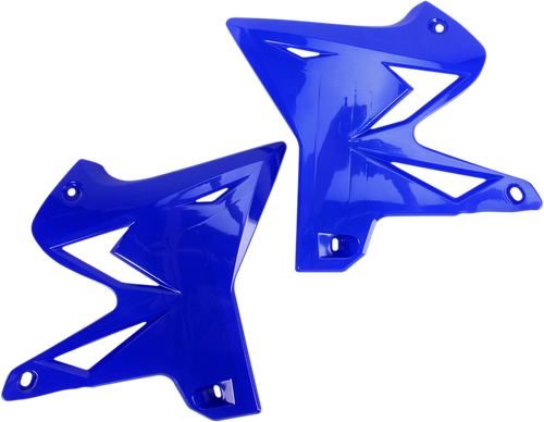 UFO Restyled Radiator Covers - Reflex Blue - YZ '02-'14 YA04834#089
