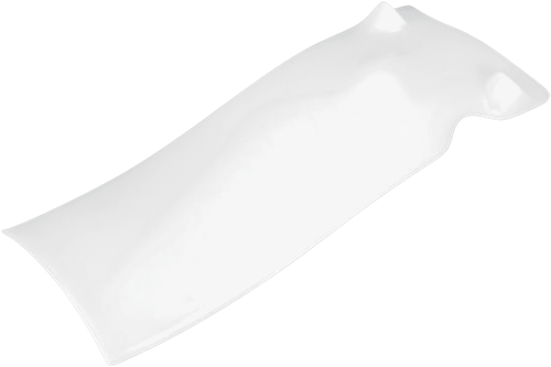 UFO Rear Mud Plate - White - Honda - CRF '06-'09 HO04608#280