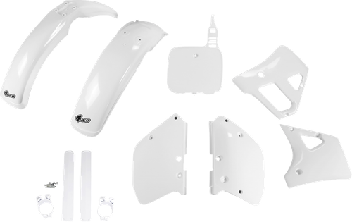 UFO Body Kit - White OEM - Yamaha - YZ '89-'90 YAKIT298F@999