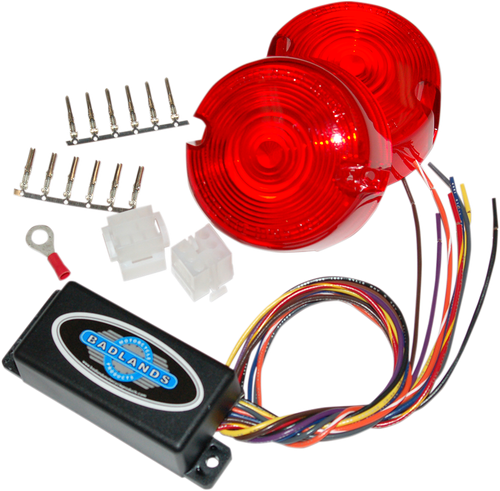 BADLANDS Plug-In Illuminator with Red Lenses - 6 Pin ILL-02-RL-B