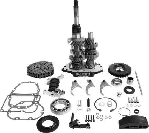 BAKER DRIVETRAIN Direct Drive Gear Set - 6-Speed - Black - '01-'06 Softail/Dyna DD6-411PL-03