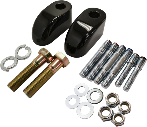 BARON Handlebar Riser Adapter/Extensions - Pullback - 1" - Black BA-7416-01B