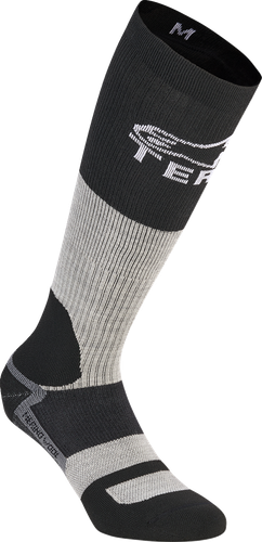 ALPINESTARS AT 8 Merino Socks - Tar Gray/Black - Small 4700127-9610-S